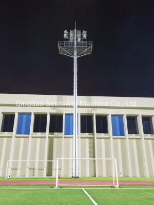 Torre de iluminación del estadio de acero tubular galvanizado en caliente